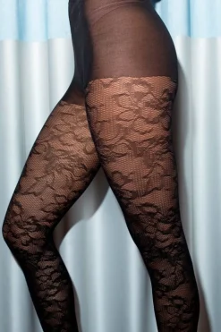 Tights|BeckSöndergaard Floral Net Tights