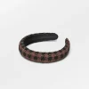 Hårbøyler|BeckSöndergaard Gingham Beaded Hairbrace
