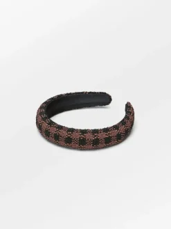 Hårbøyler|BeckSöndergaard Gingham Beaded Hairbrace