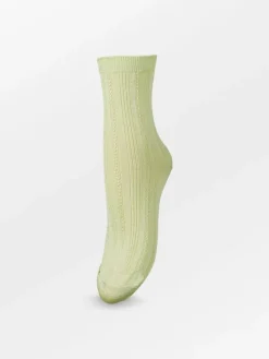 Glimmersokker|BeckSöndergaard Glitter Drake Sock - Green Limeade