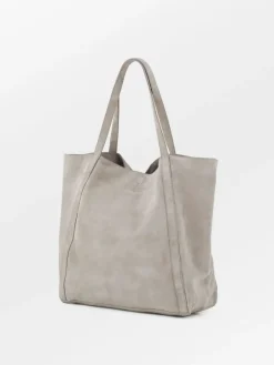 Lærvesker|BeckSöndergaard Suede Eden Bag - Porpoise Gray