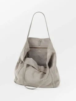 Lærvesker|BeckSöndergaard Suede Eden Bag - Porpoise Gray