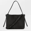 Crossbody Vesker|BeckSöndergaard Suede Fraya Small Bag - Black