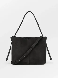Crossbody Vesker|BeckSöndergaard Suede Fraya Small Bag - Black